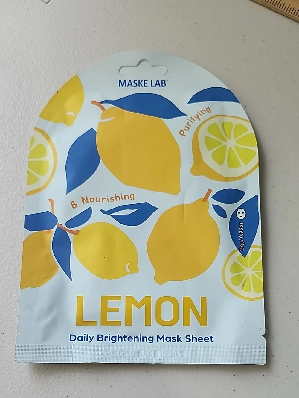 Maske Lab Lemon Daily Brightening Mask Sheet - Yellow